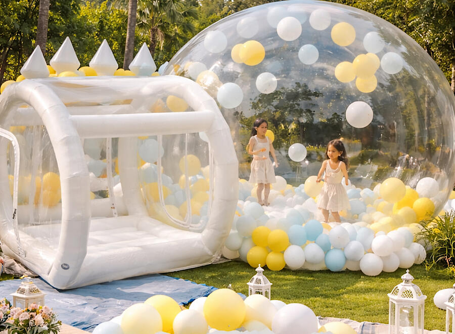 Bubble House - A magical inflatable bubble filled with balloons where kids can jump, play, and celebrate in style. Fun, safe, and picture-perfect for unforgettable parties.